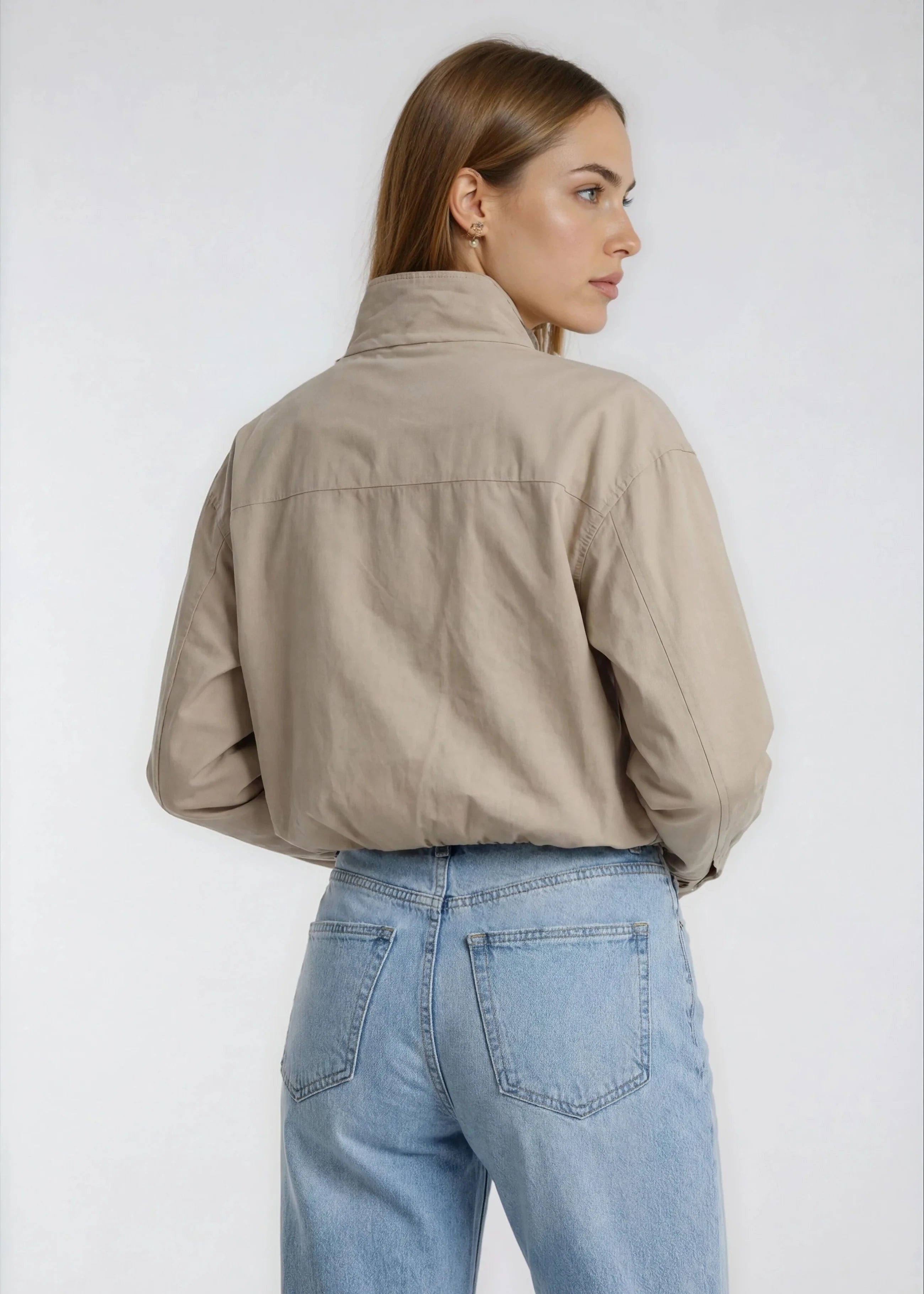 MERCER STRETCH POPLIN FLIGHT JACKET