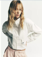 MERCER STRETCH POPLIN FLIGHT JACKET