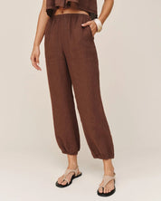 Oversized Femme Jogger - Sea Glass Brown