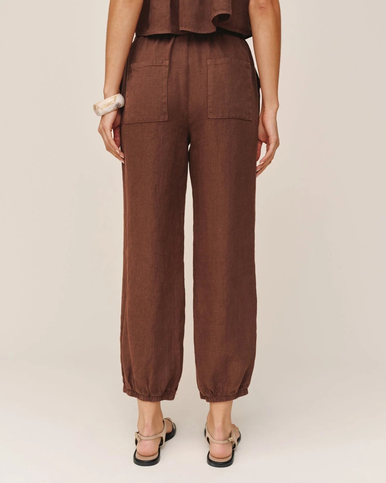 Oversized Femme Jogger - Sea Glass Brown