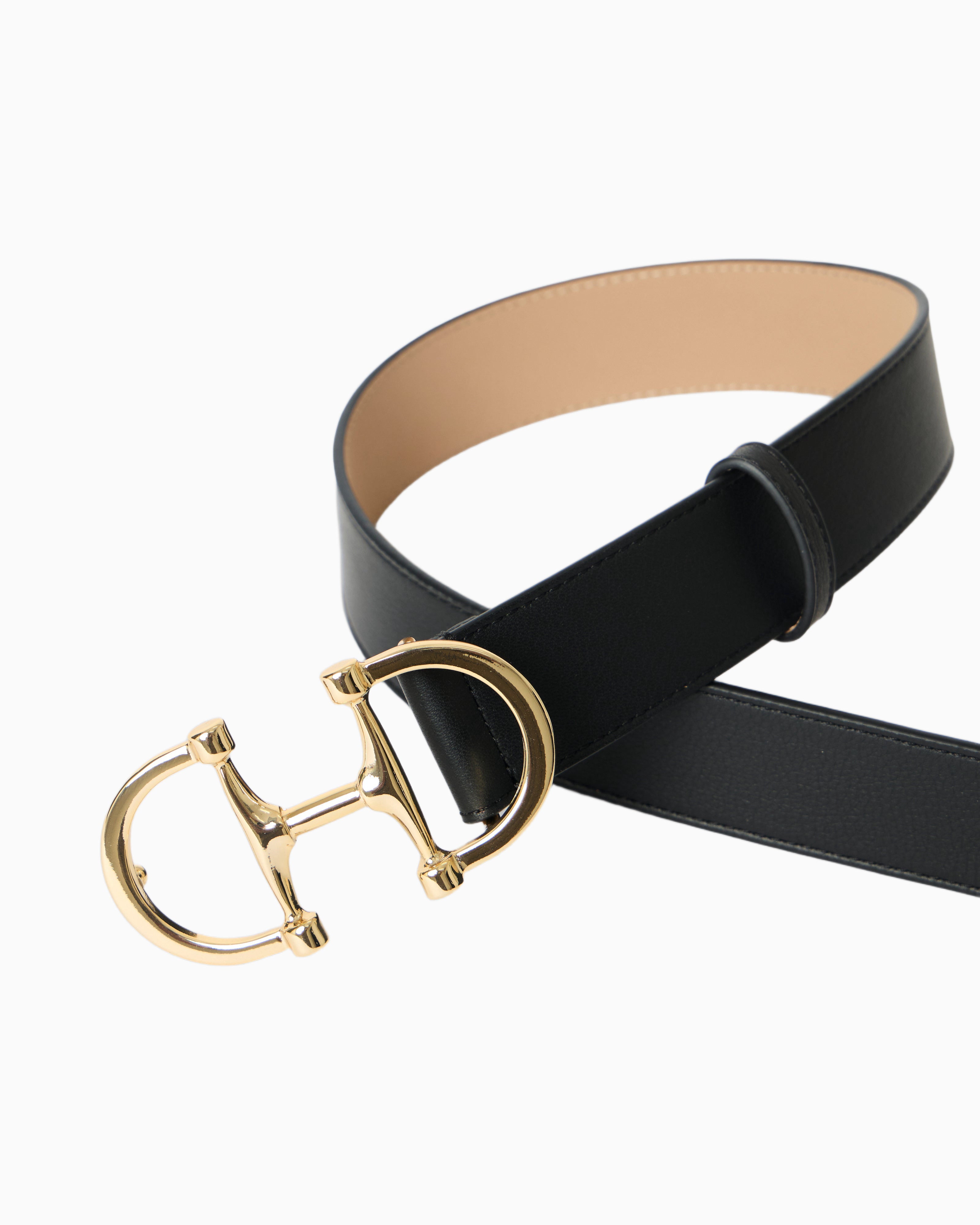 LOU LEATHER BELT – Black Gold