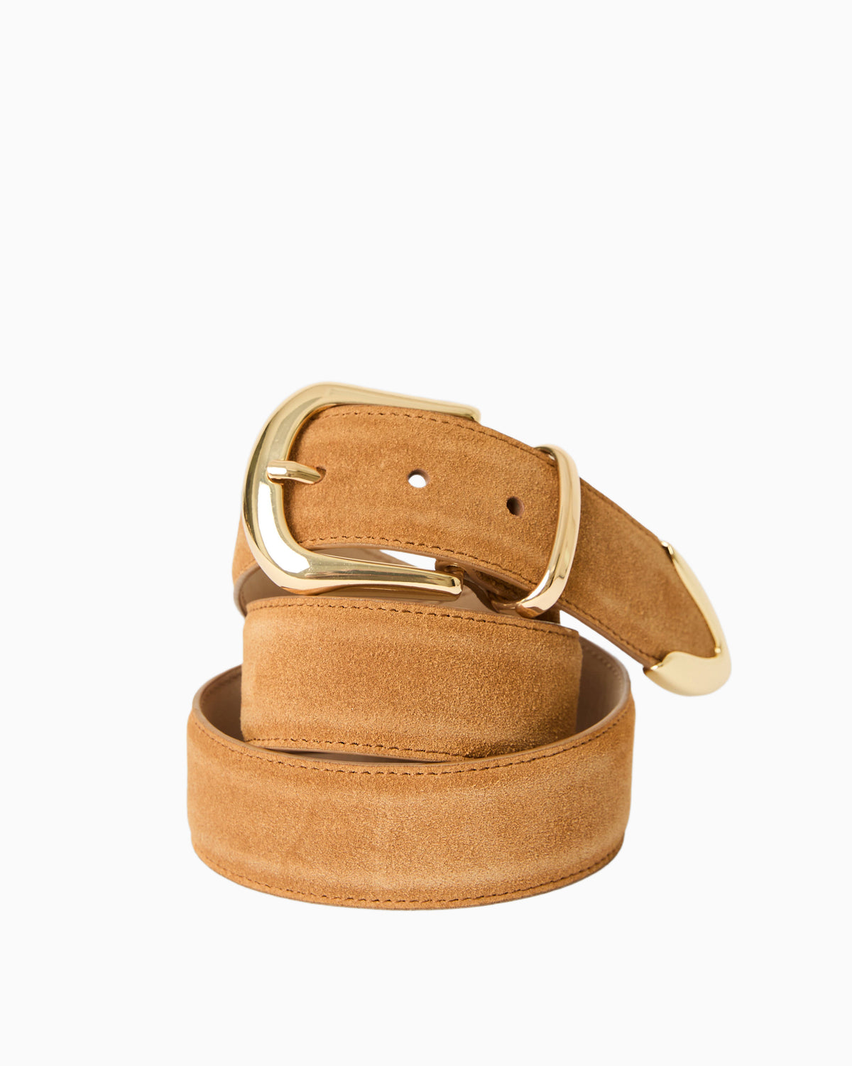 MARC SUEDE BELT – Camel