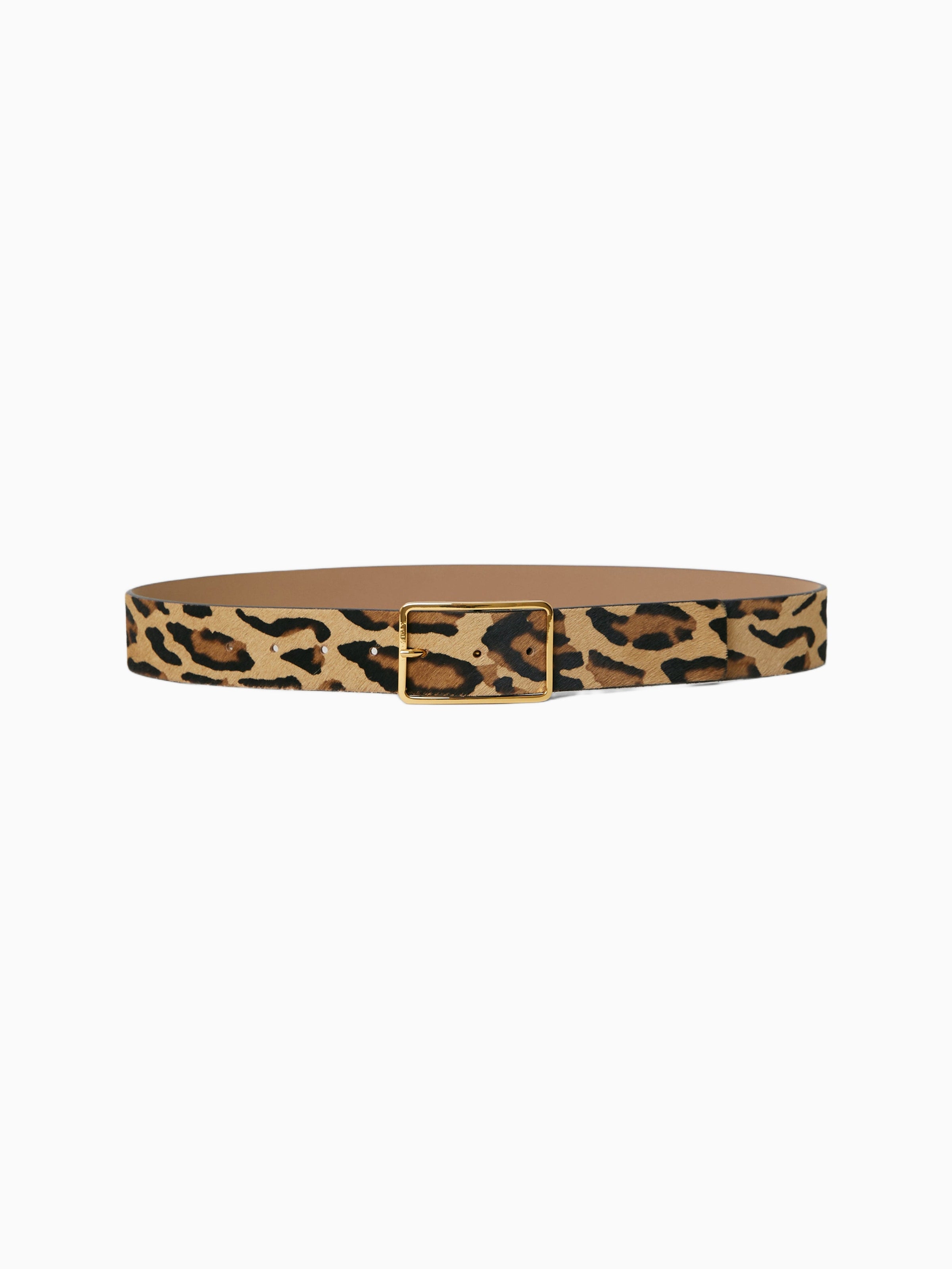 MILLA CALF-HAIR LEATHER BELT – Leopard