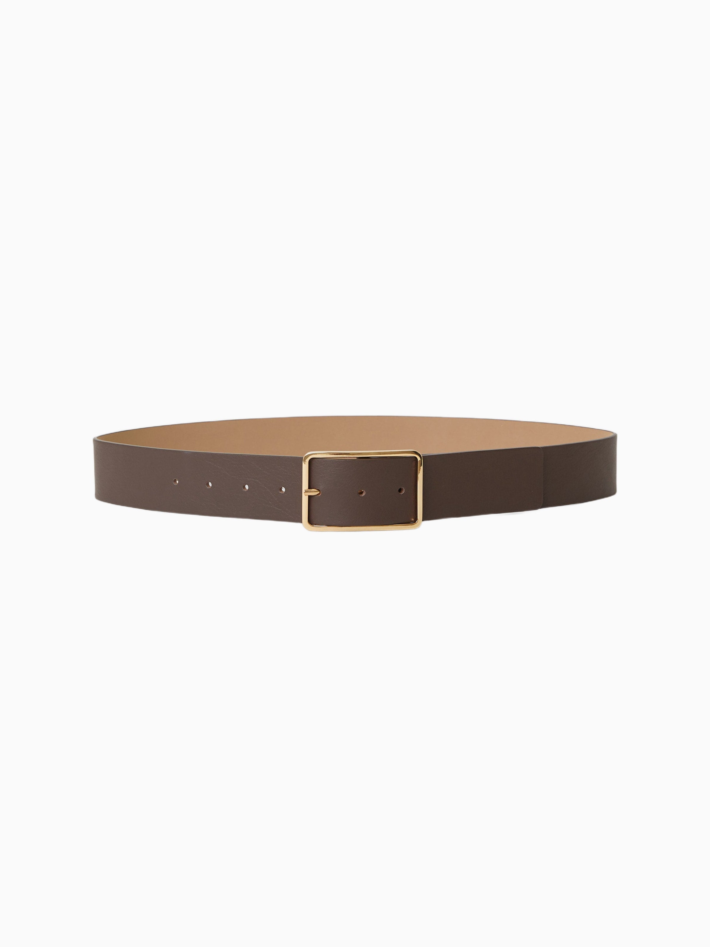 MILLA LEATHER BELT – Brown Gold