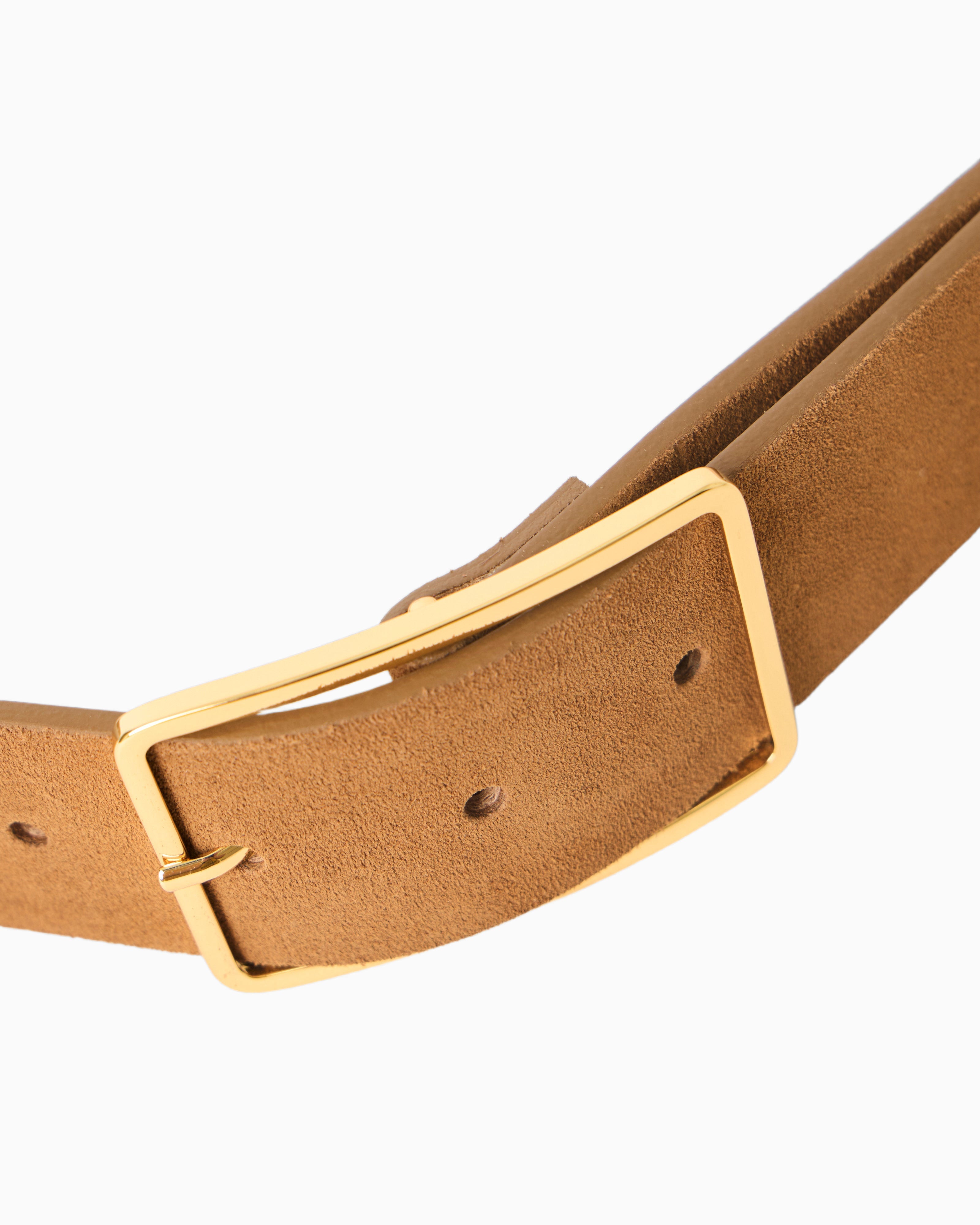MILLA SUEDE BELT – Camel